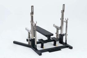 ZKC Combo Rack including bench uprights and foot racks